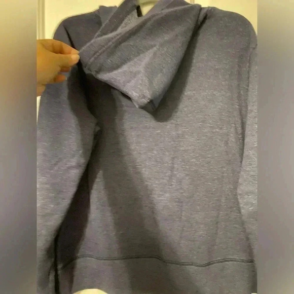 Men’s Blue Stonewashed Zip Up Hoodie‎ Sweatshirt Size L - Picture 7 of 7